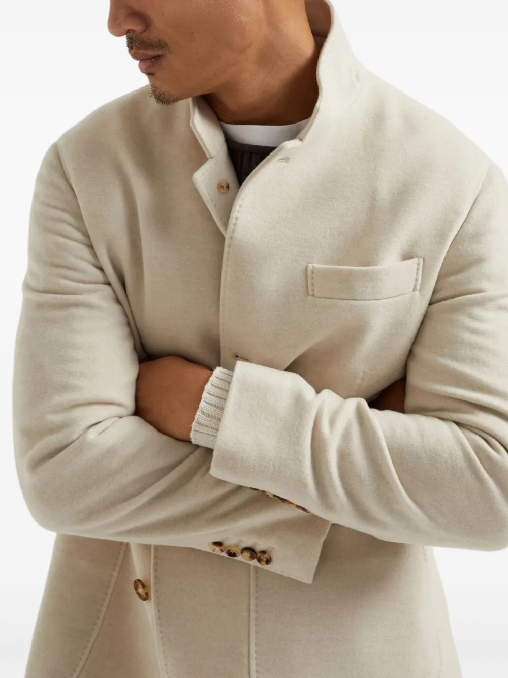 brunello cucinelli カシミア　ジャケット Brunello Cucinelli カシミア ジャケット | ニュートラル | FARFETCH JP