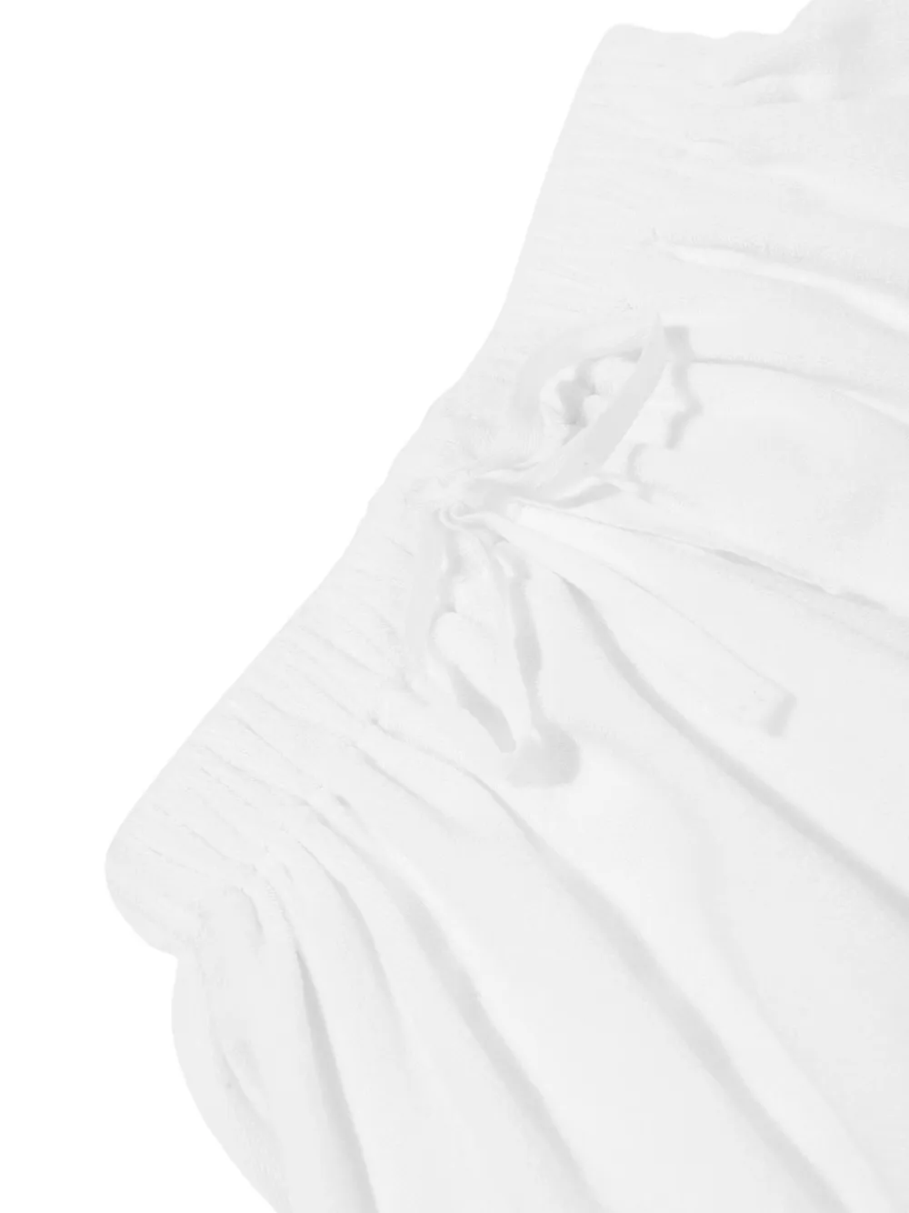 ZIMMERMANN Kids Tallow badstof shorts met borduurwerk Wit