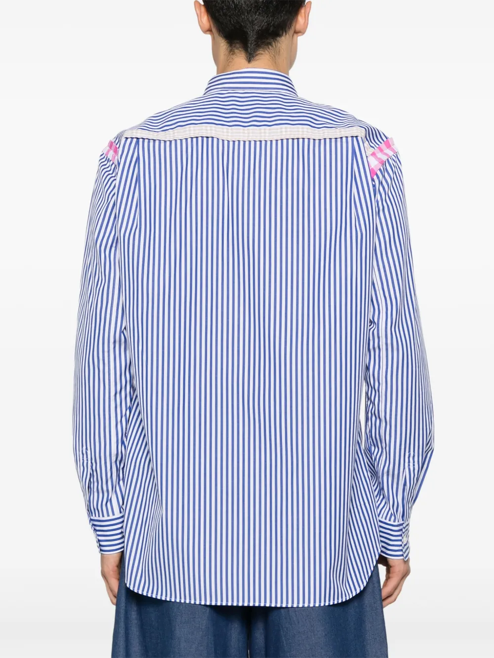 Comme Des Garçons Shirt Gestreept overhemd Blauw