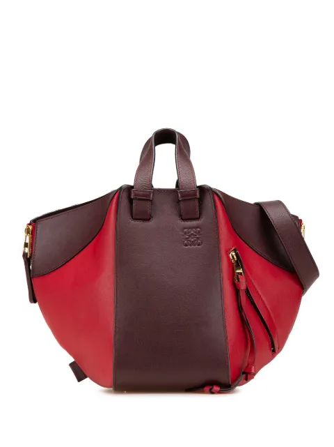 Loewe Pre-Owned 2017 Small Bicolor Calfskin Hammock Bag satchel