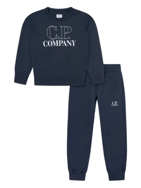 C.P. Company Kids logo-print cotton tracksuit set