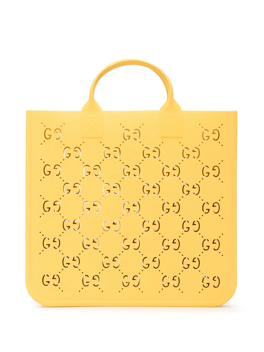Gucci Pre-Owned 2016-present Kids GG Rubber tote bag - イエロー Gucci Pre-Owned 2016-present Kids GG Rubber tote bag - イエロー
