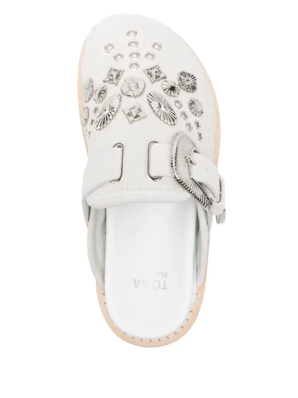 embroidered sandals