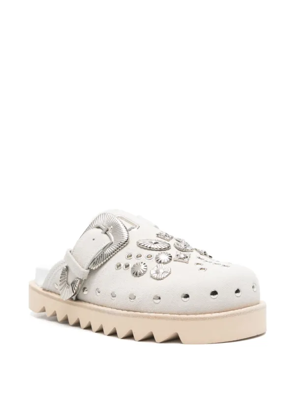 embroidered sandals