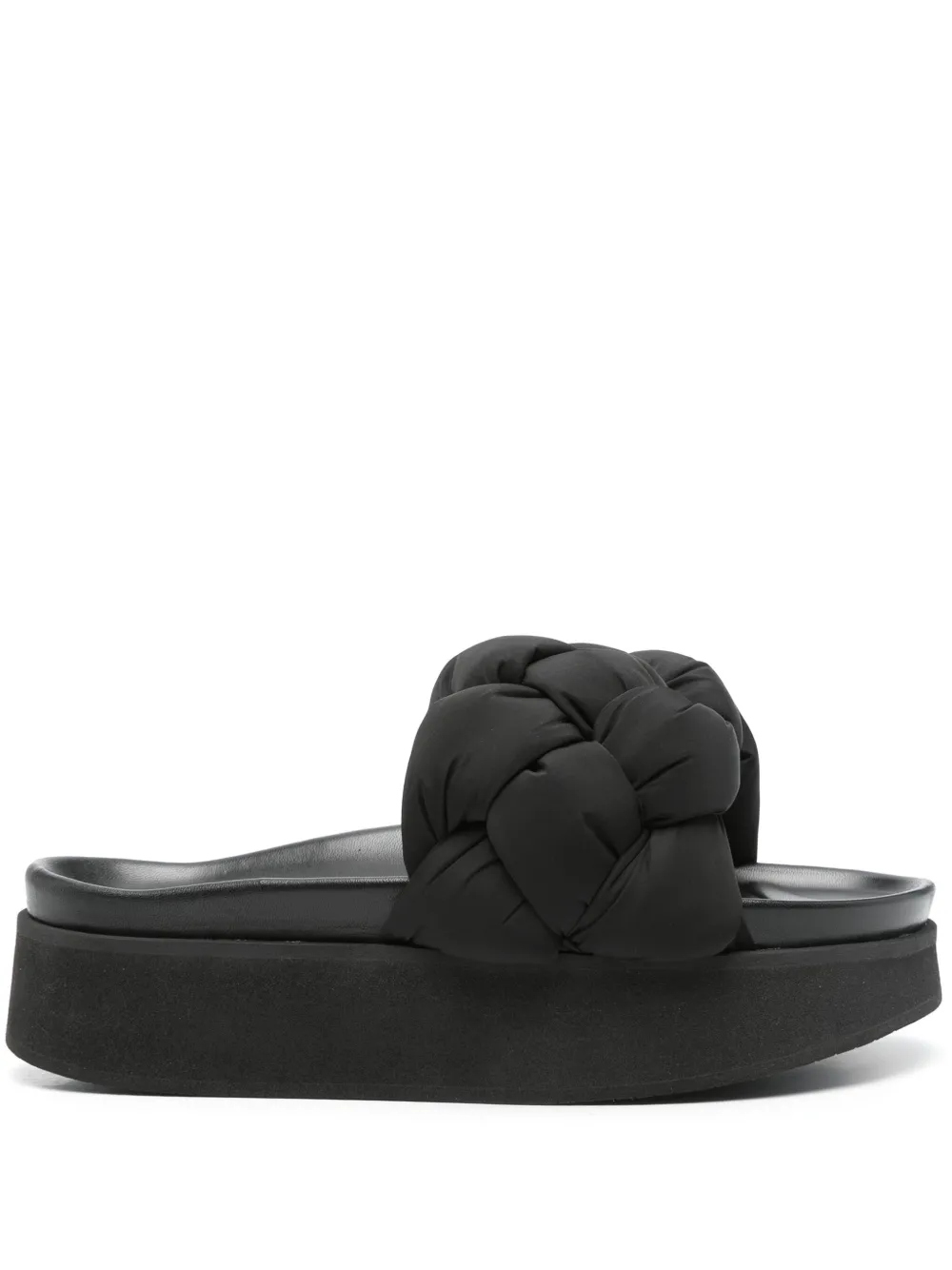 Inuikii Gevlochten sandalen Zwart