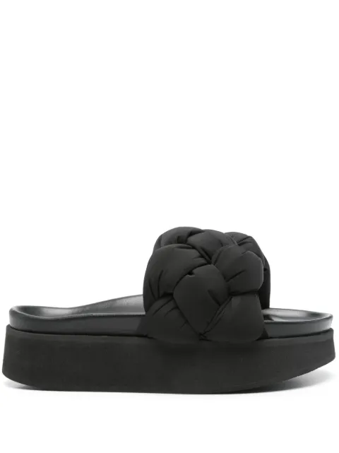 Inuikii puffer braided sandals