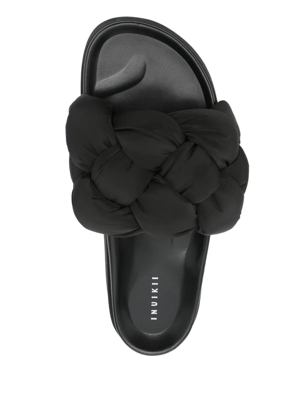 Inuikii puffer braided sandals Black