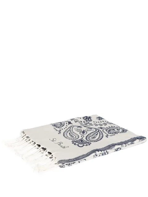 MC2 Saint Barth toalla de playa con motivo de bandana en jacquard