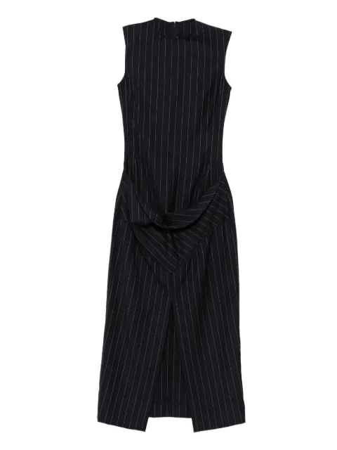 Burc Akyol striped-patern sleeveless midi dress