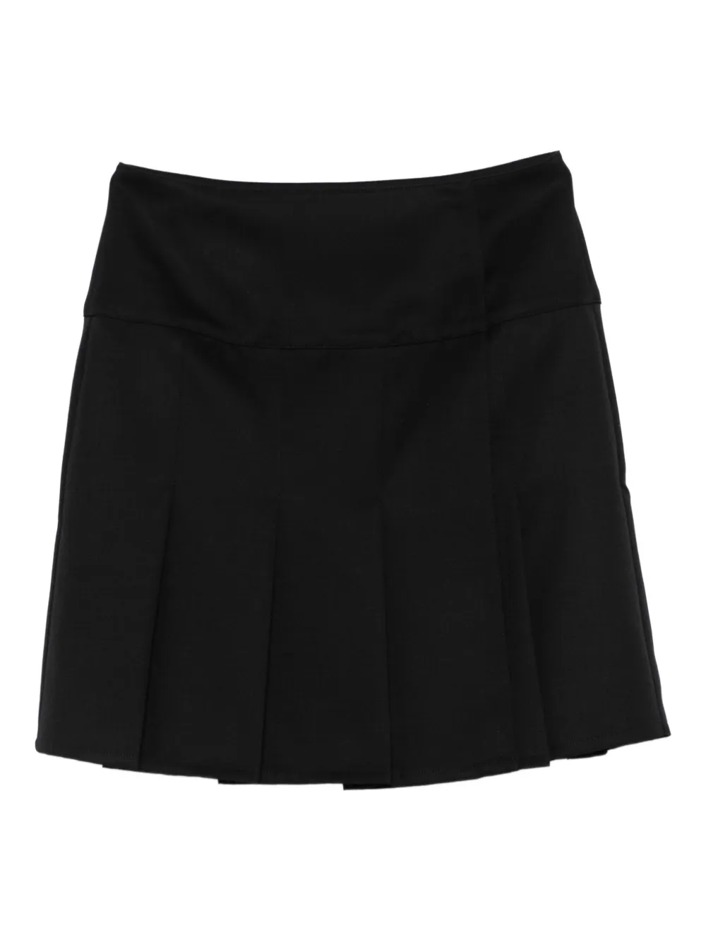 Our Legacy Girdle Pleated Mini Skirt In Black