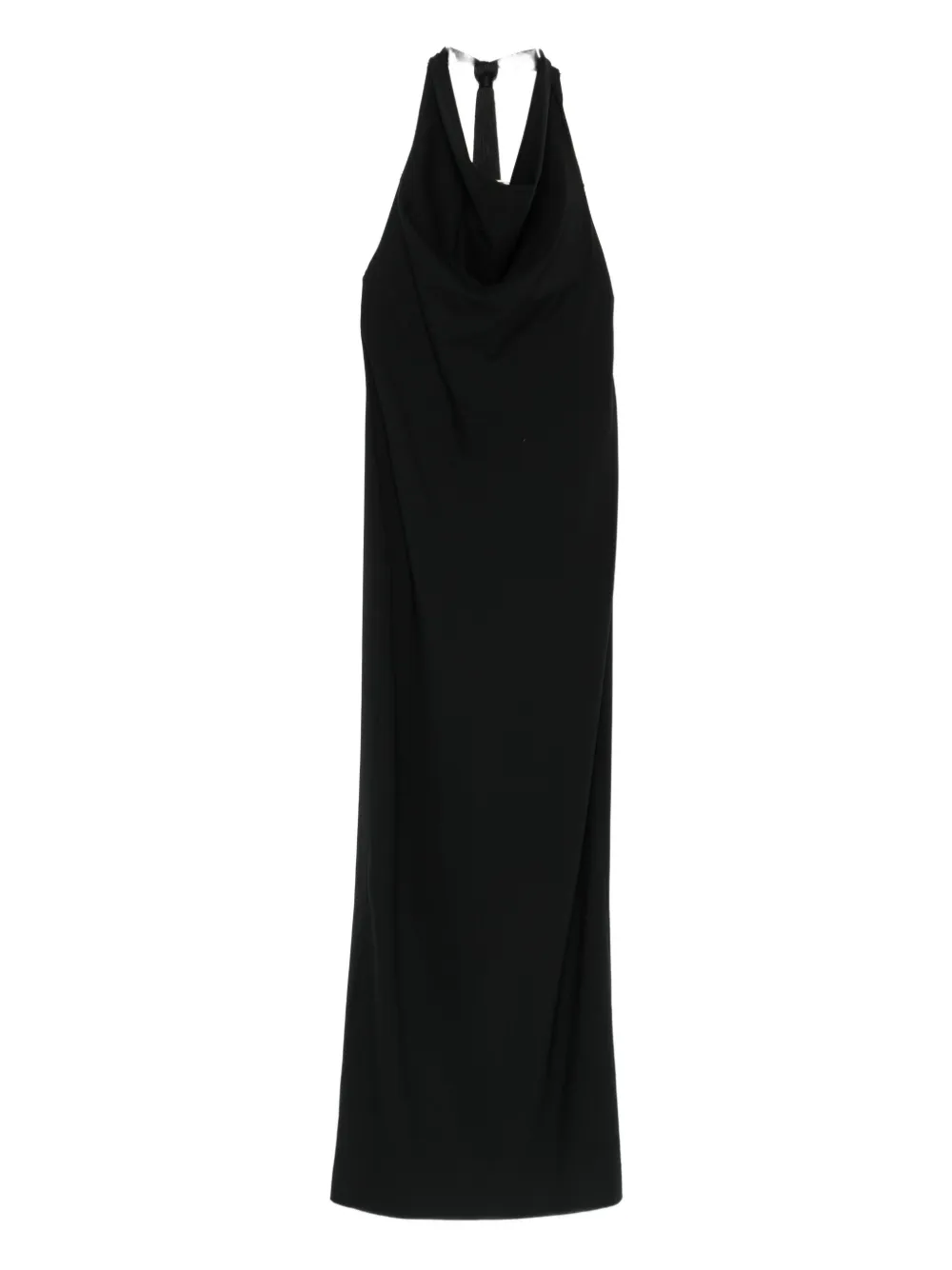 Burc Akyol Cowl-neck Midi Dress In Black
