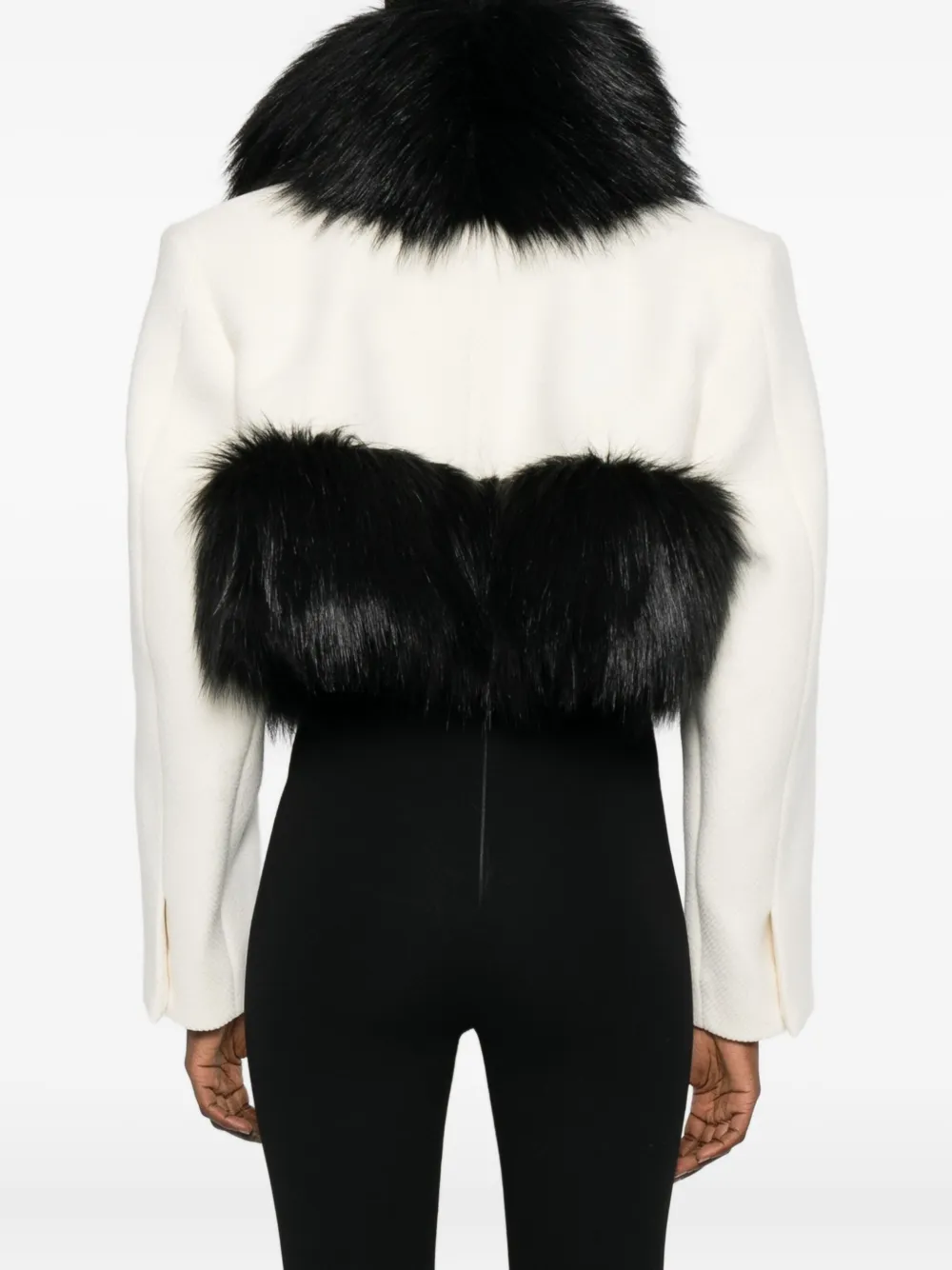 Burc Akyol Faux-fur-trimmed Jacket In White