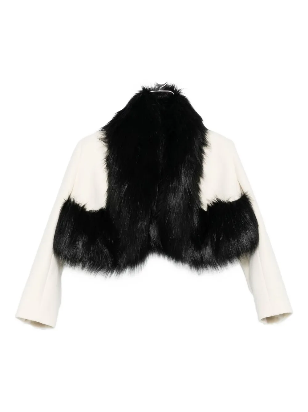 Burc Akyol Faux-fur-trimmed Jacket In White