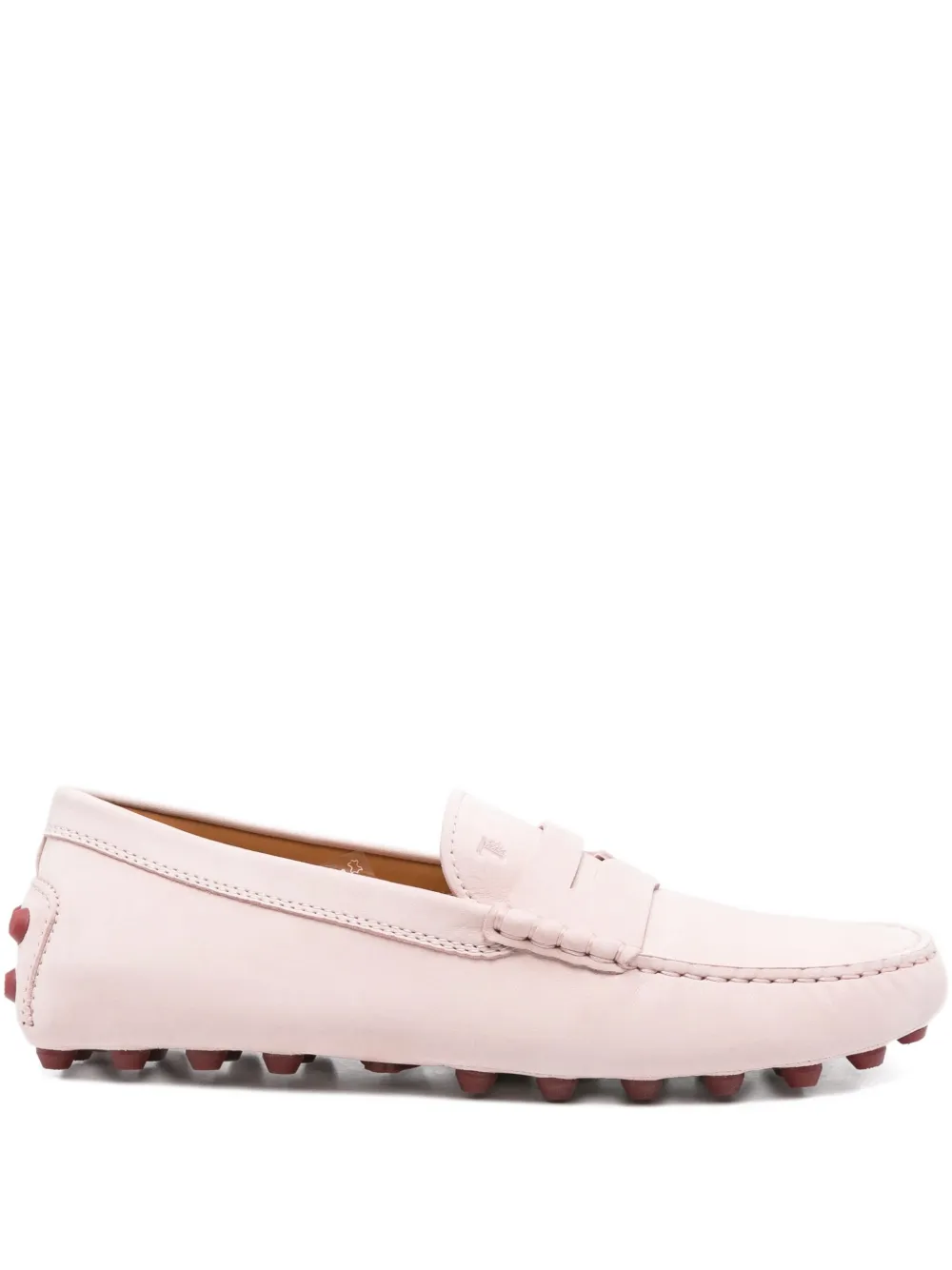 Tod's Gommino Bubble pebble-detail loafers Pink