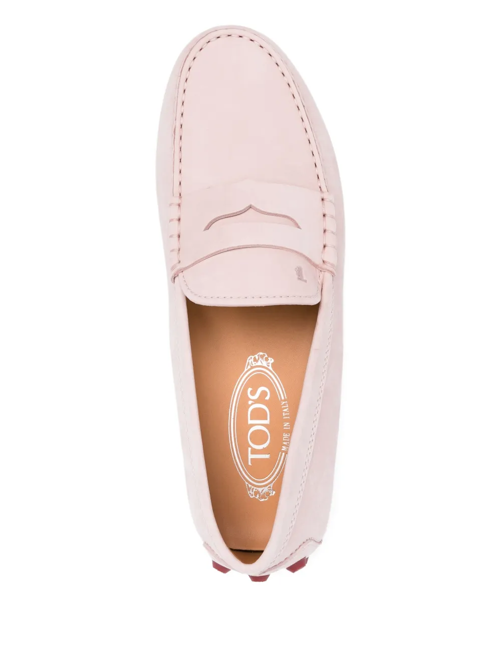 Tod's Gommino Bubble pebble-detail loafers Roze