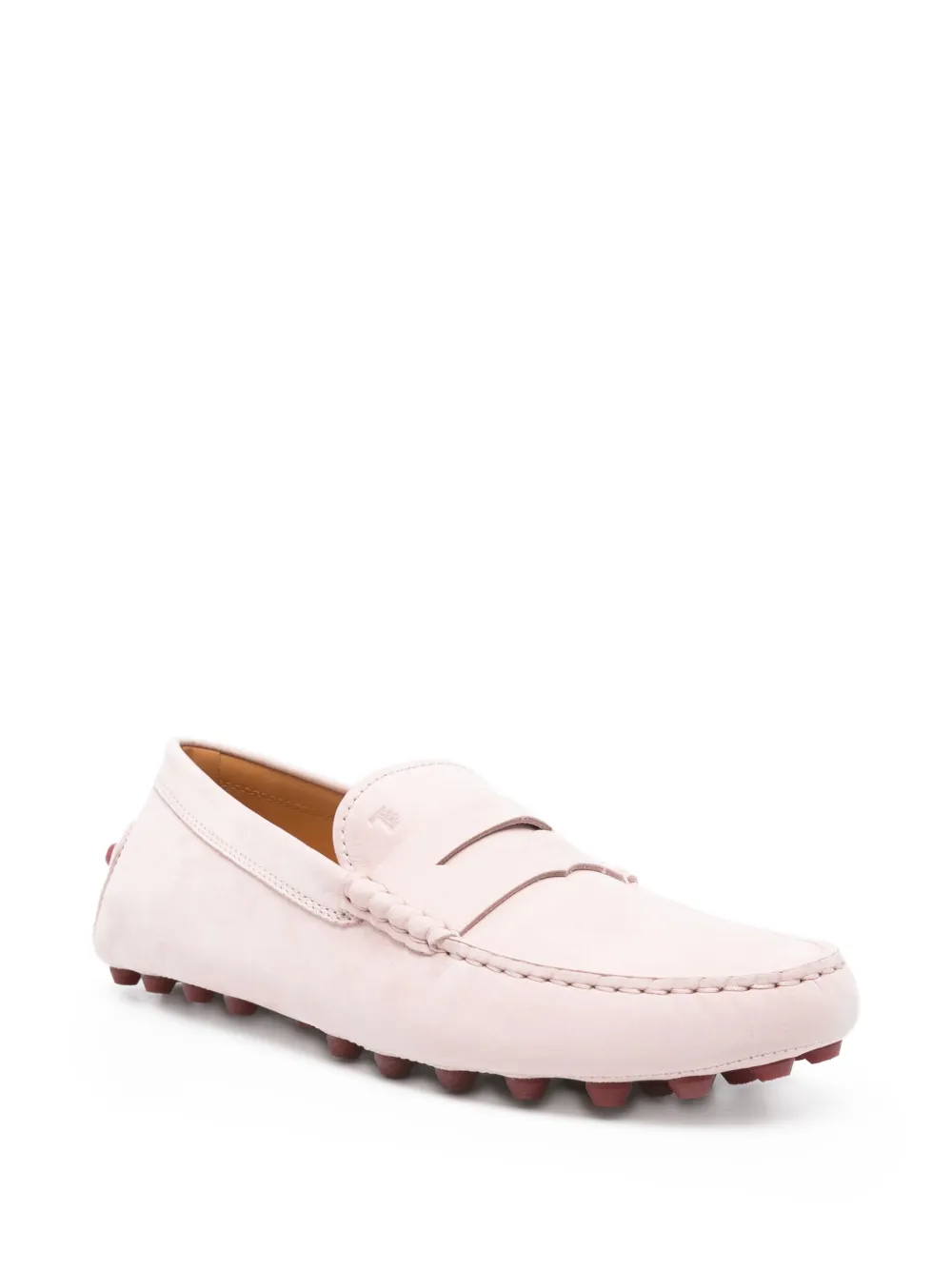 Tod's Gommino Bubble pebble-detail loafers Roze