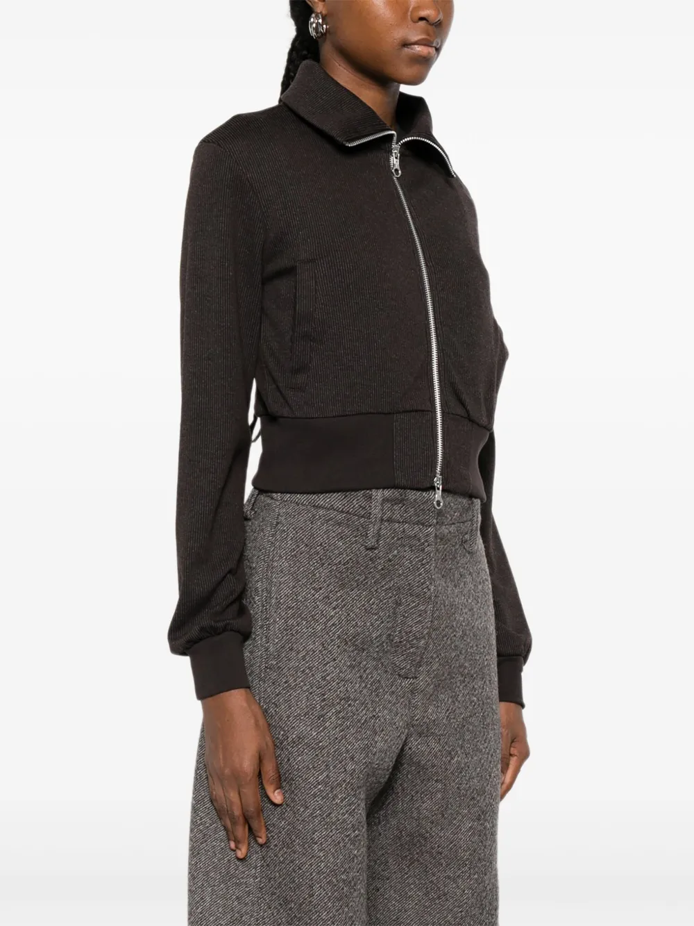 OUR LEGACY Vest met rits Bruin