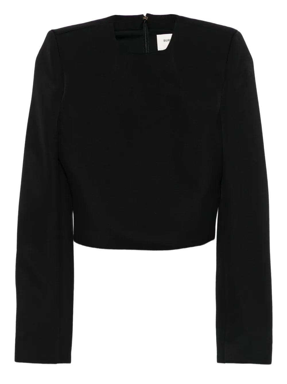 Burc Akyol long-sleeve crew-neck blouse | Black | Image 1