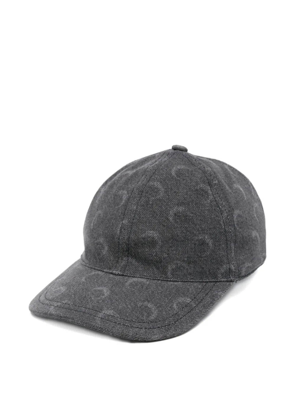 Marine Serre moon denim baseball cap | Grey | Image 1