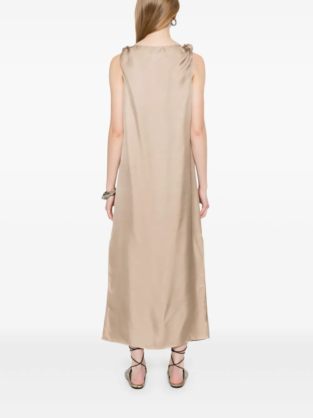 LouLou de Saison Moun midi-jurk Beige