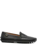 Tod's logo-detail driving loafers - Black