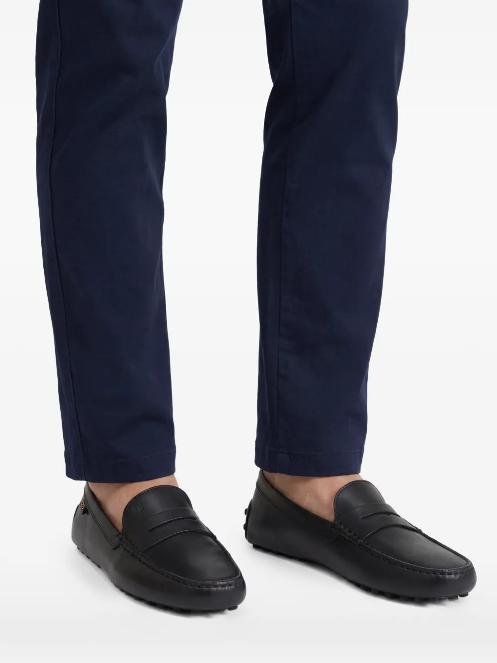 Tod's Gommino loafers met logodetail Zwart
