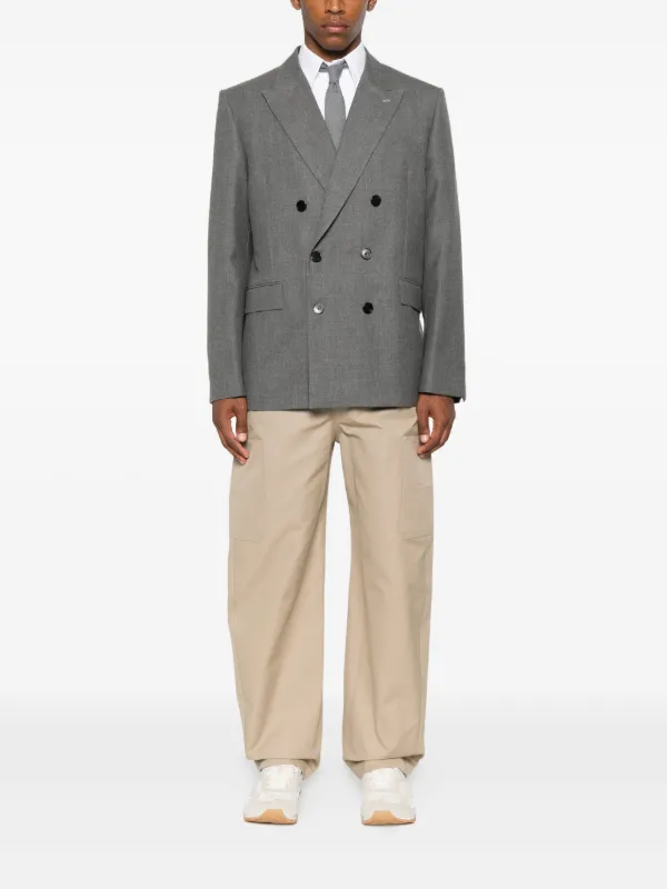 Givenchy ピークドラペル ジャケット | グレー | FARFETCH JP