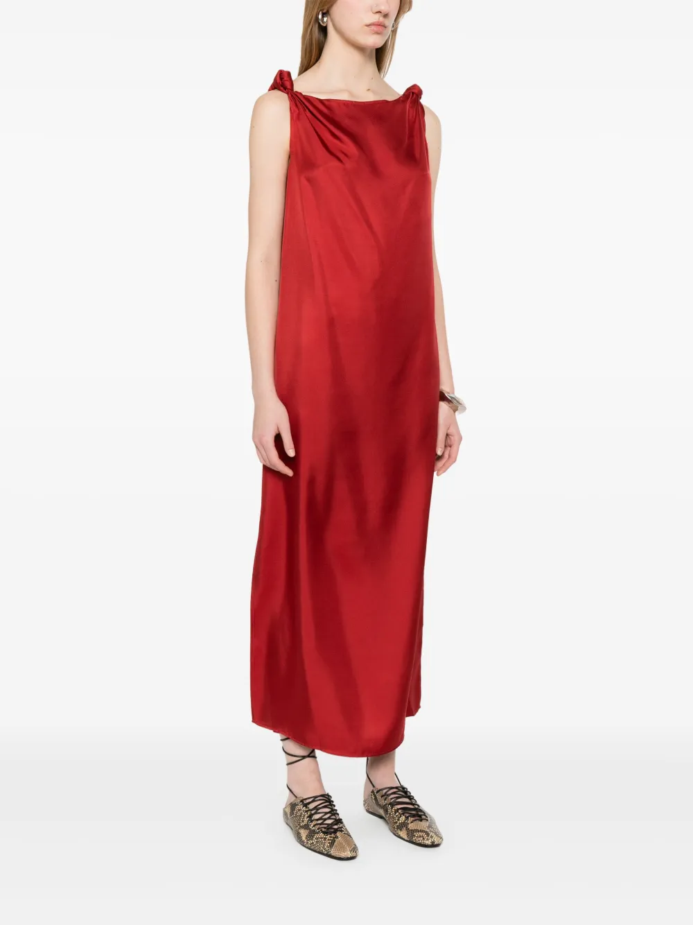LouLou de Saison Moun midi-jurk Rood
