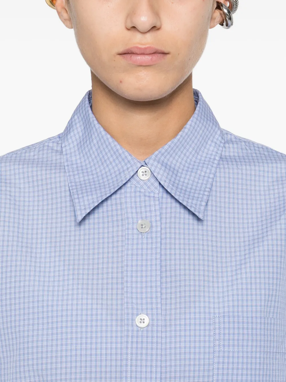 OUR LEGACY Aline blouse met lange mouwen Blauw