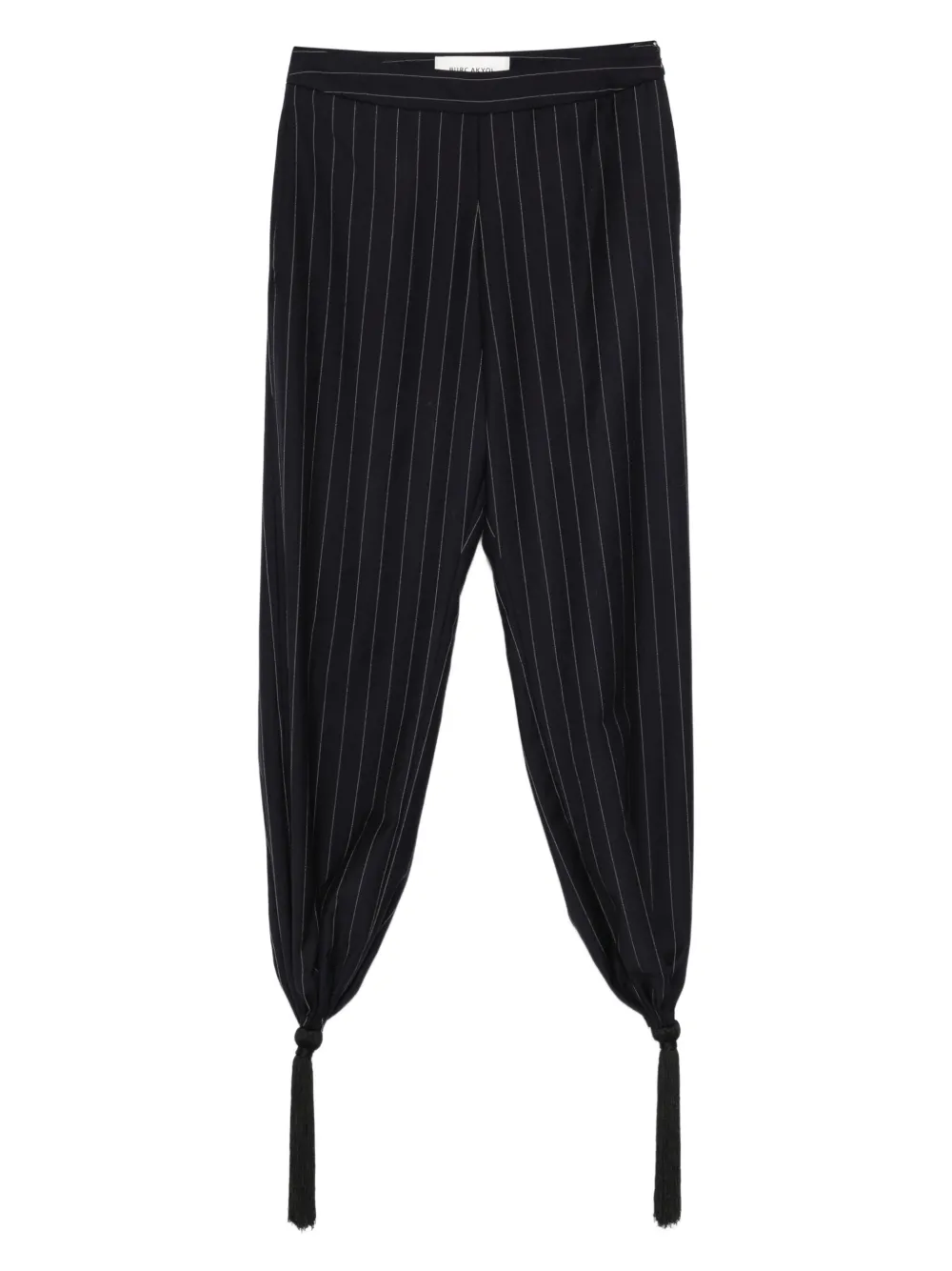Burc Akyol pinstripe tasselled trousers | Blue | Image 1