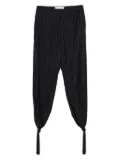 Burc Akyol pinstripe tasselled trousers - Blue