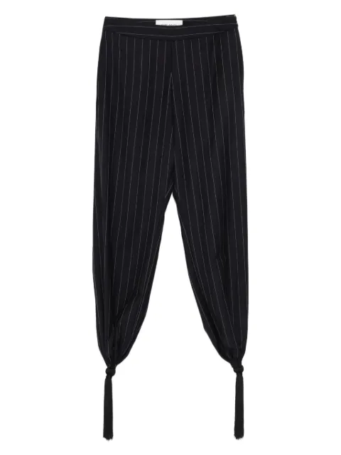 Burc Akyol pinstripe tasselled trousers