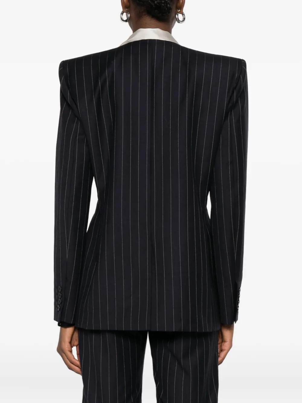 Burc Akyol Pinstriped Blazer In Blue