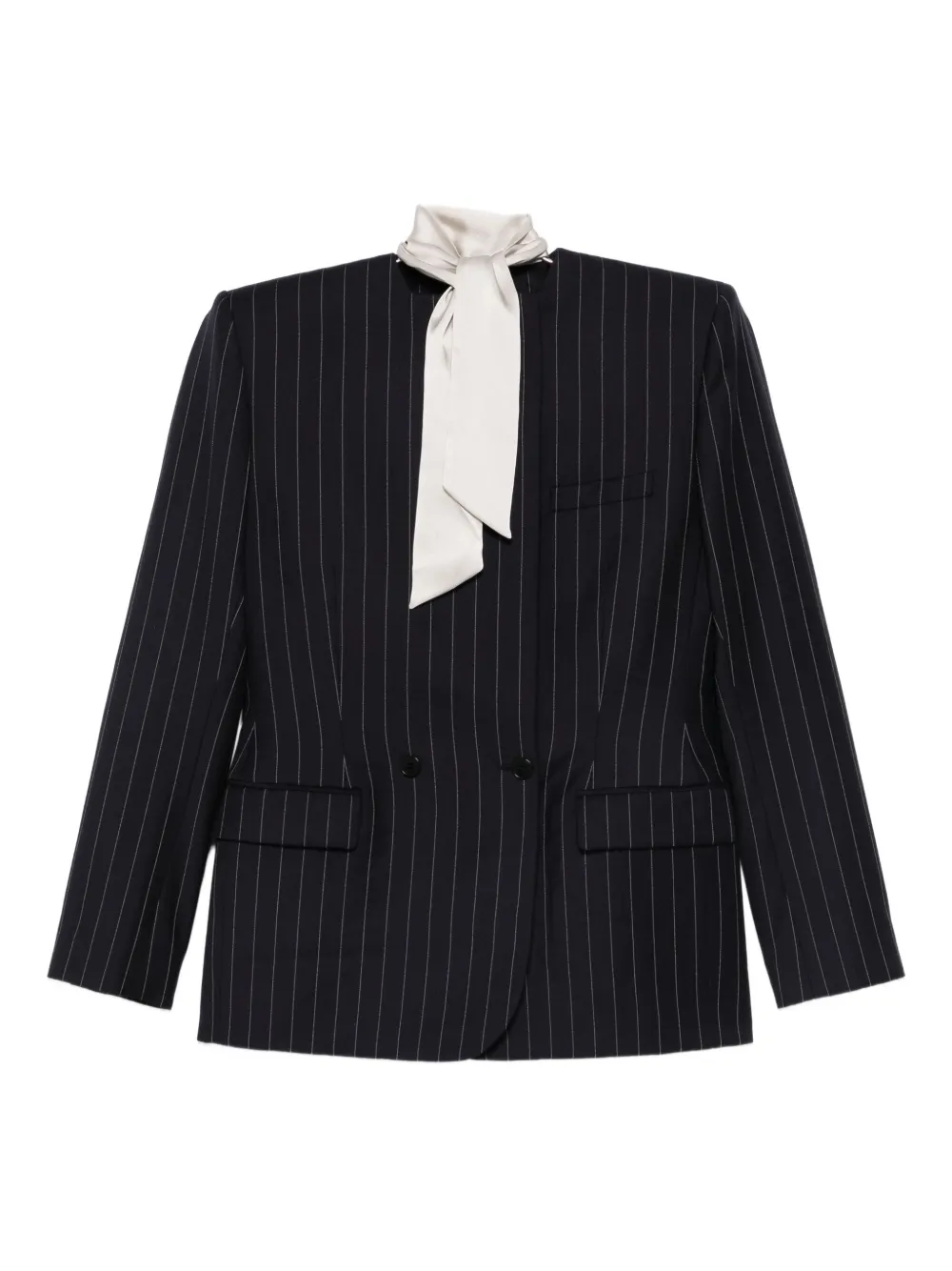 Burc Akyol pinstriped blazer | Blue | Image 1