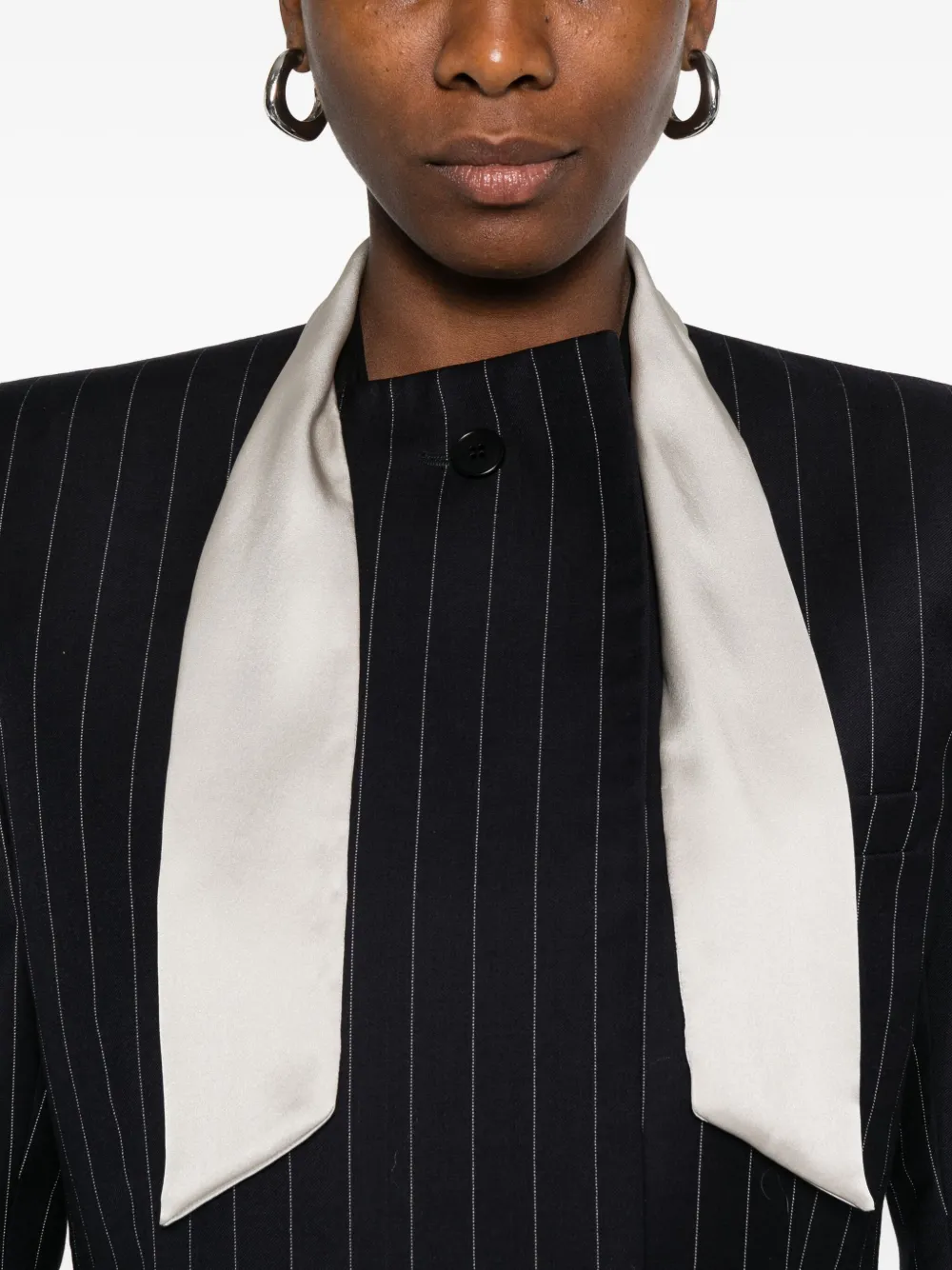 Burc Akyol Pinstriped Blazer In Blue