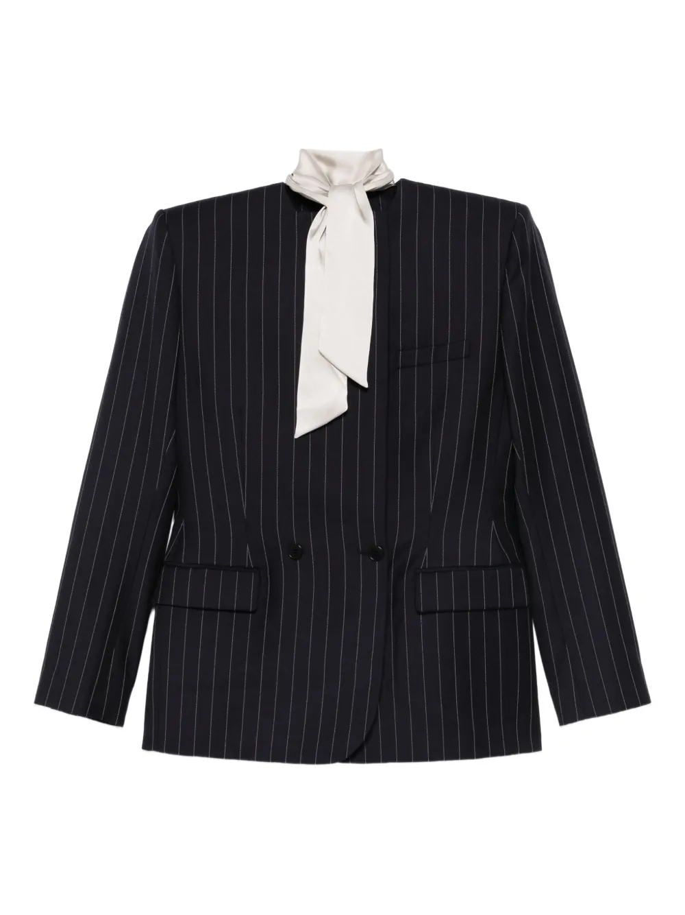 Burc Akyol pinstriped blazer | Blue | Image 1