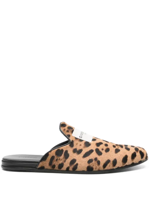Givenchy mocasines con estampado de leopardo