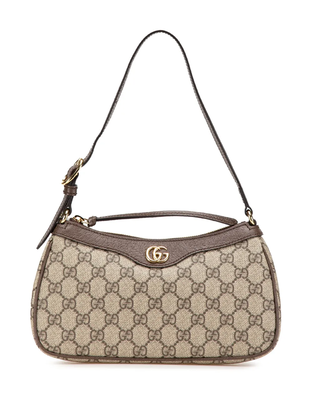 Gucci Pre-Owned 2016-2024 スモール GGスプリーム オフィディア ショルダーバッグ - ブラウン Gucci Pre-Owned 2016-2024 スモール GGスプリーム オフィディア ショルダーバッグ - ブラウン