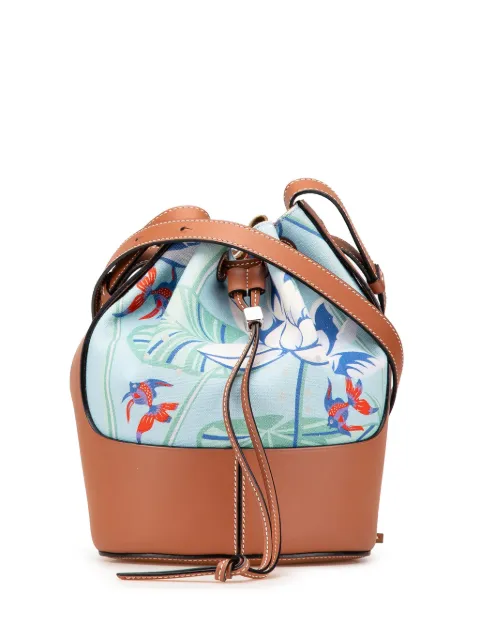 Loewe Pre-Owned 2000-2024 Paulas Ibiza Small Canvas Balloon bucket bag