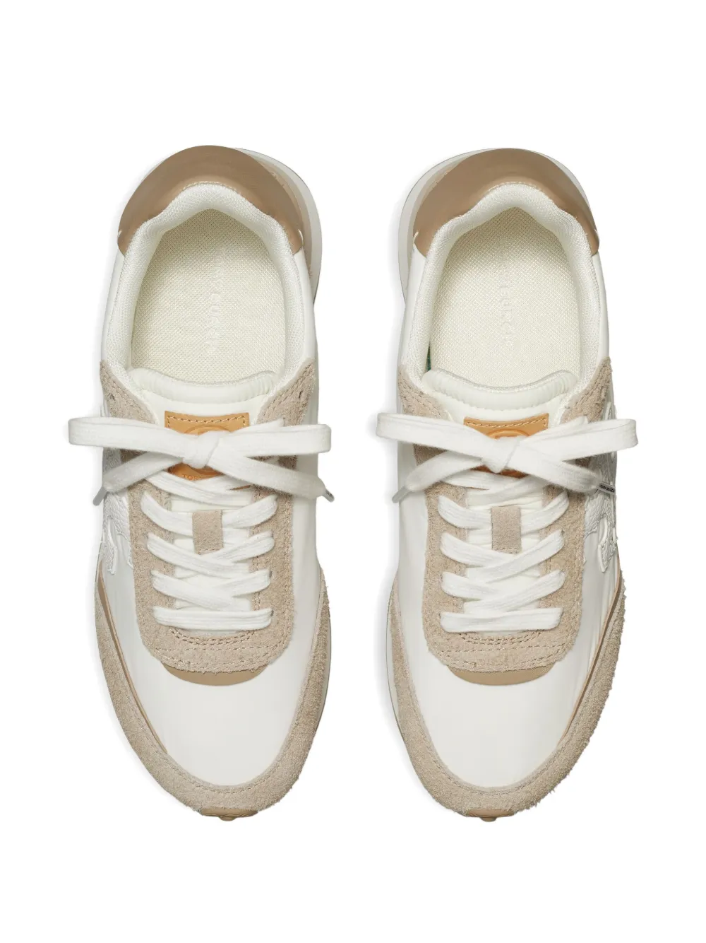 Tory Burch Destiny suede-panel sneakers White