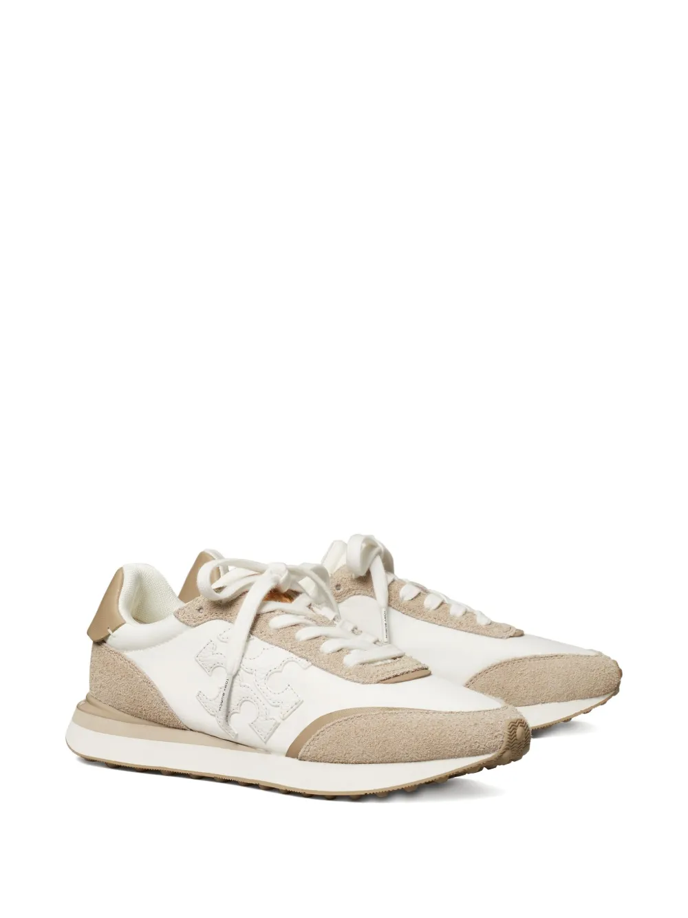 Tory Burch Destiny suede-panel sneakers White