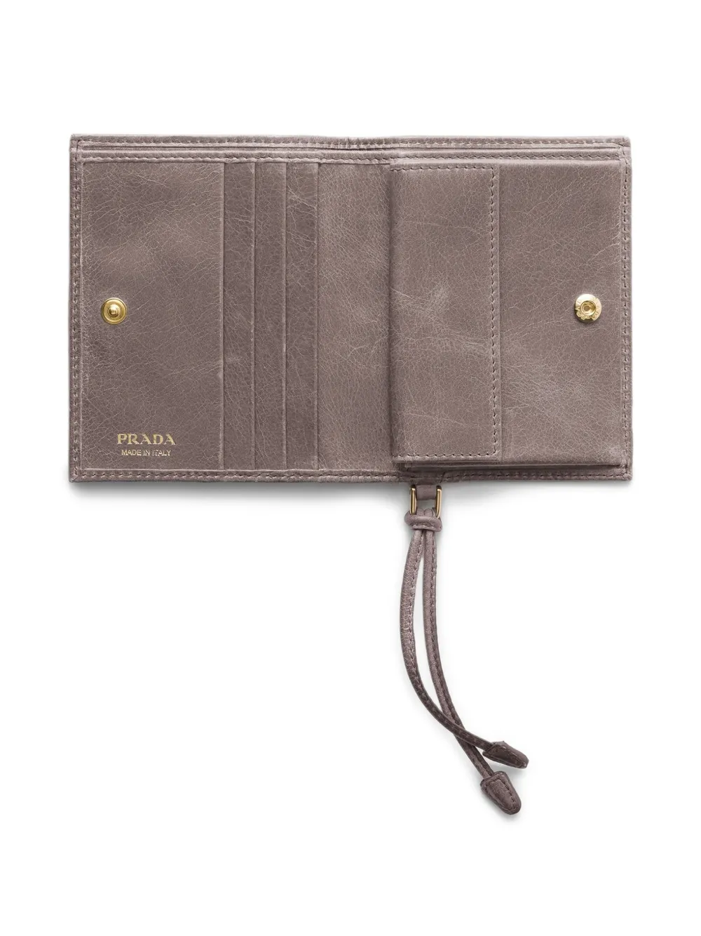 Prada Portemonnee met logodetail Grijs