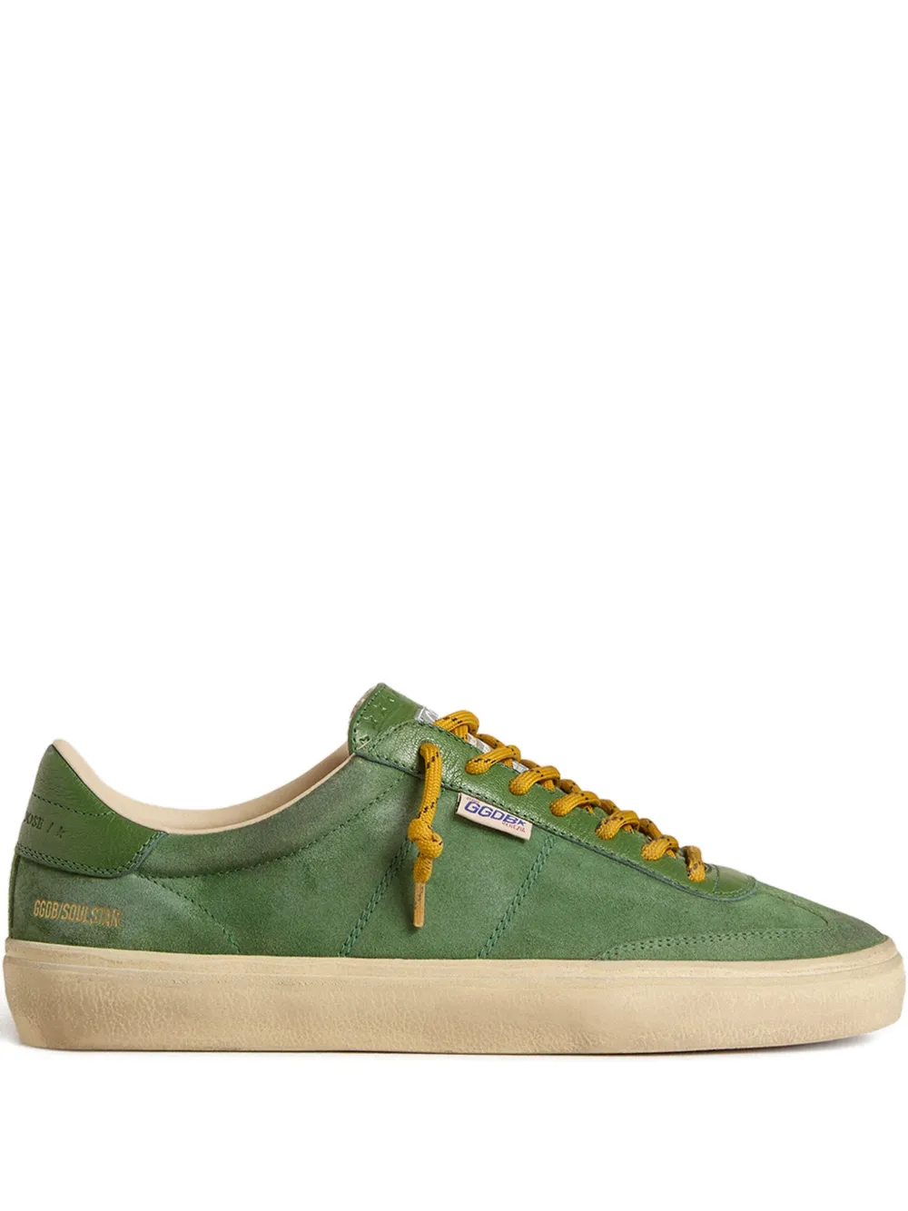 Golden Goose Soul Star suede leather sneakers Groen