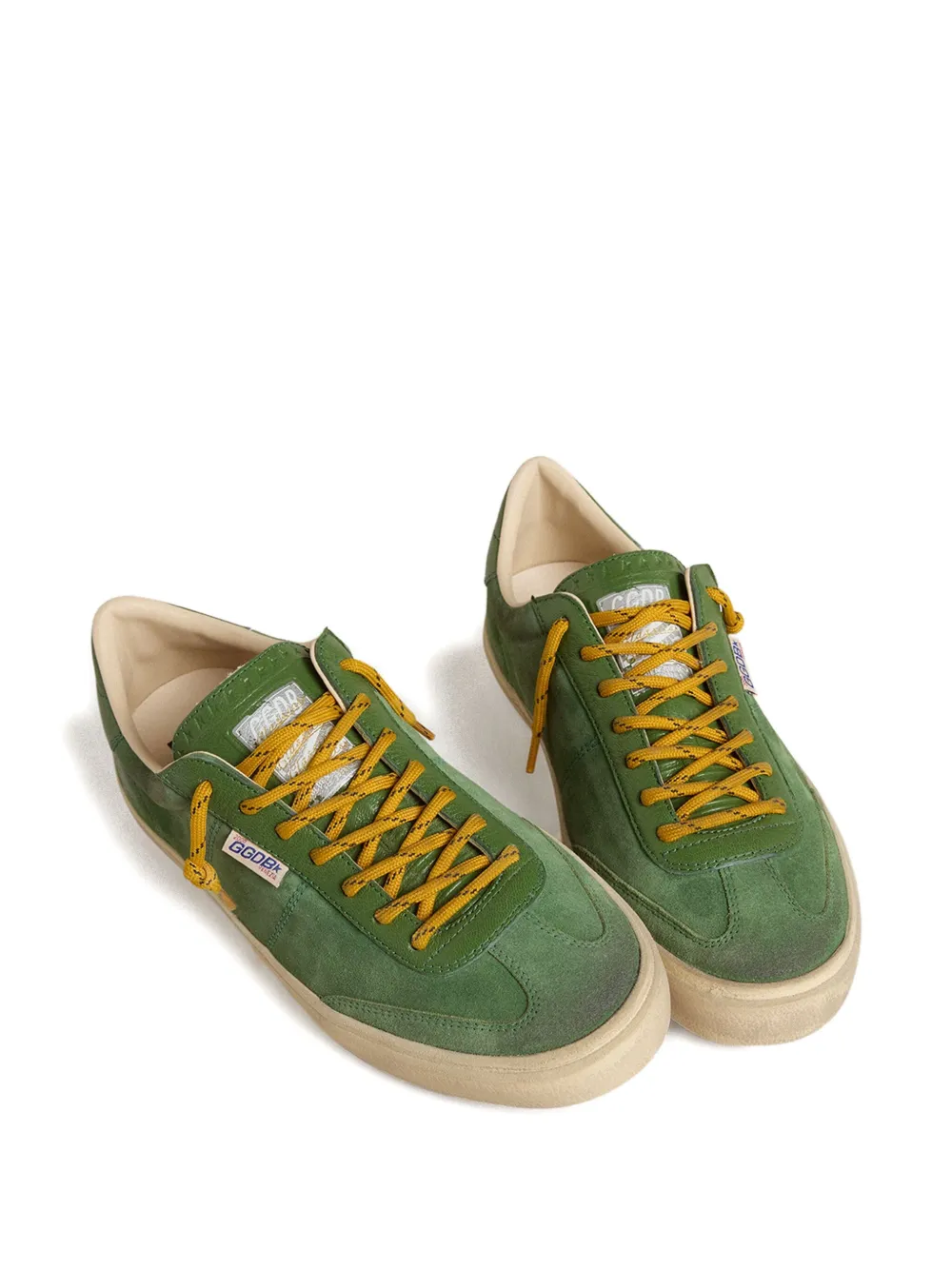 Golden Goose Soul Star suede leather sneakers Groen