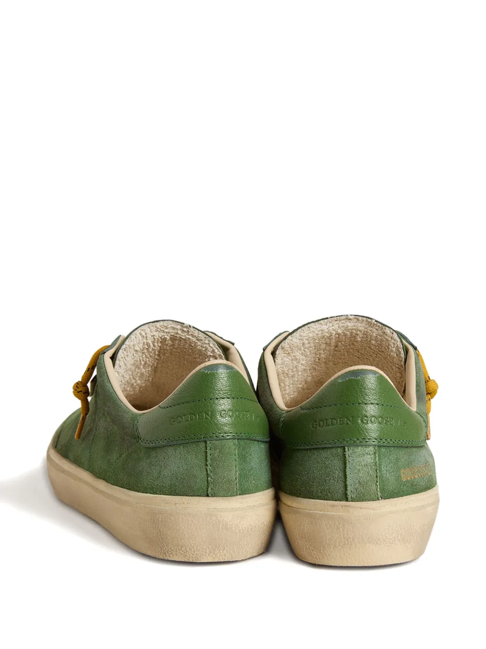 Golden Goose Soul Star suede leather sneakers Groen