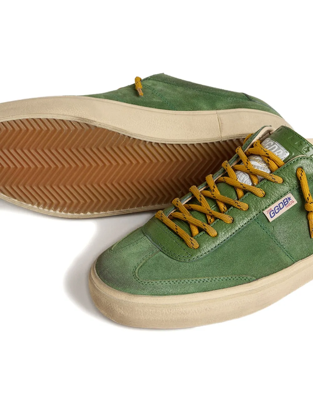 Golden Goose Soul Star suede leather sneakers Groen