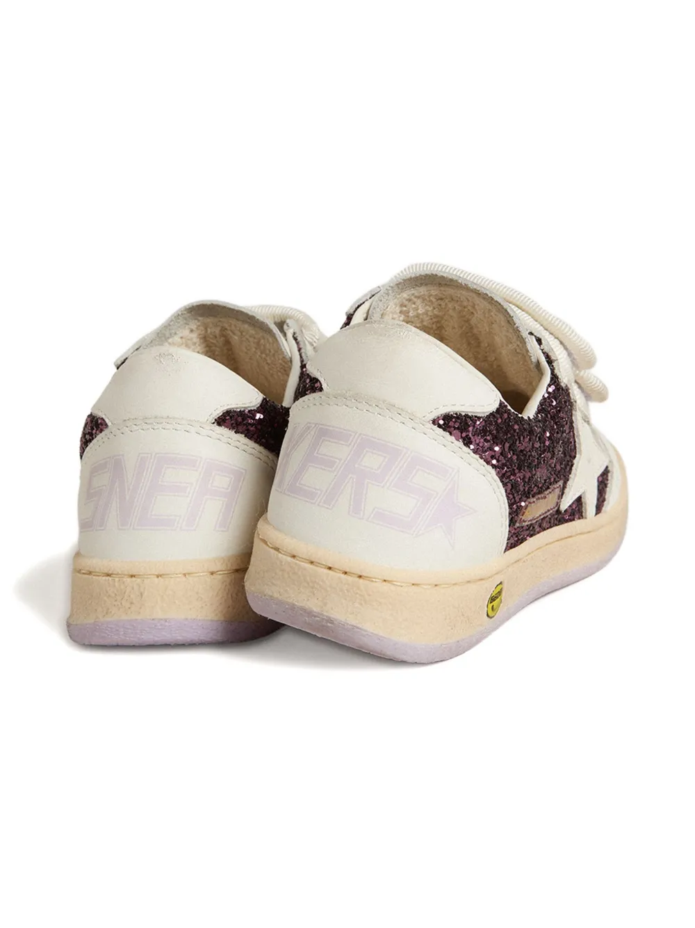 Golden Goose Ball Star glitter trainers White