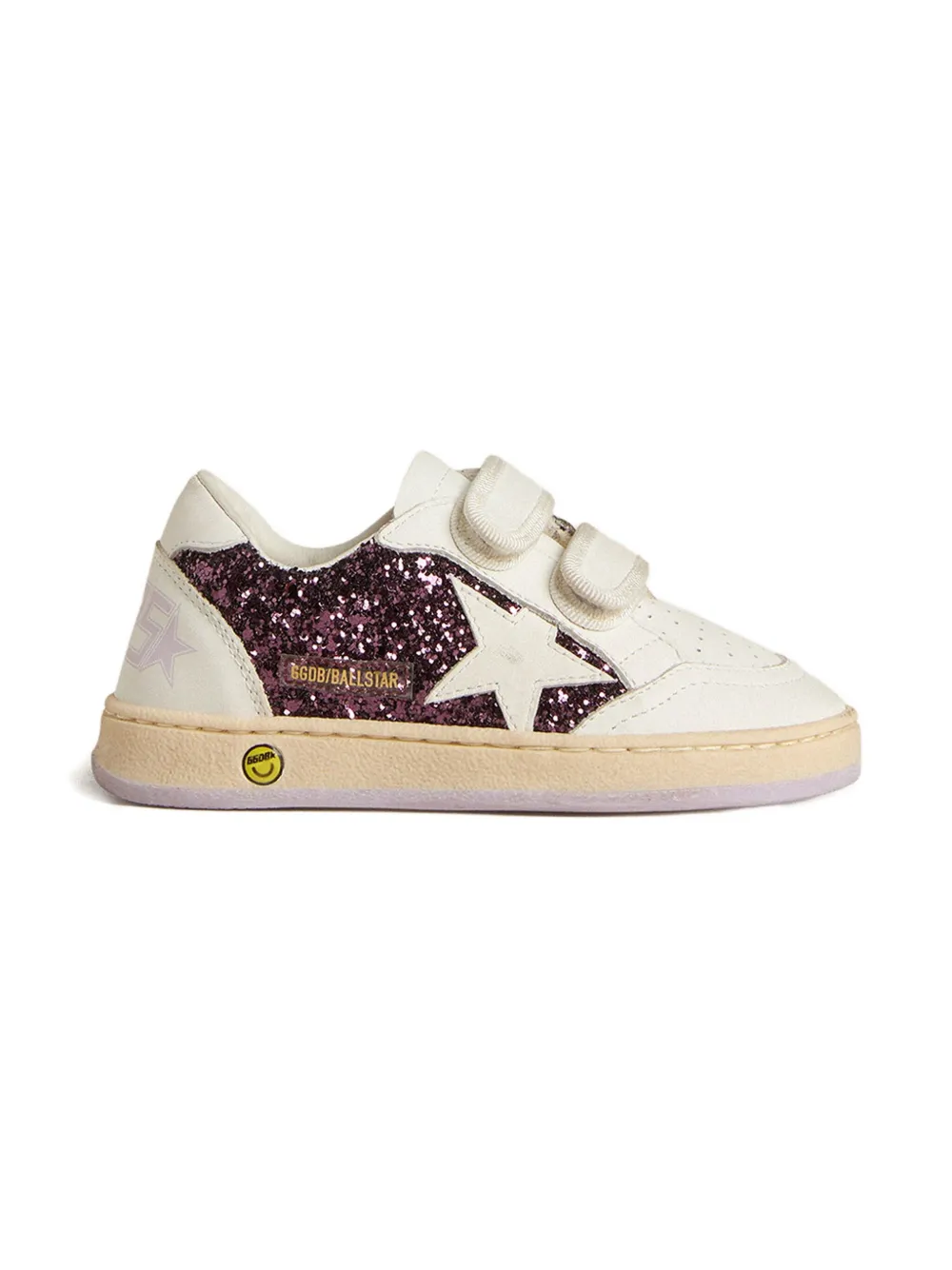 Golden Goose Ball Star glitter trainers White