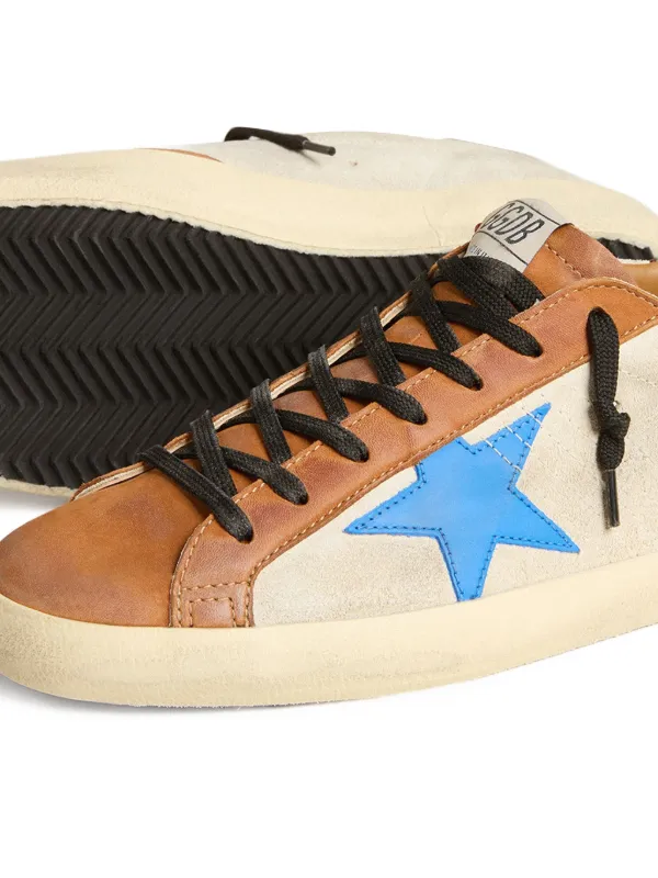 Golden Goose Superstar Orange Super-Star Penstar With Silver Star