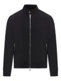 Moorer zip-up ribbed bomber jacket - Black